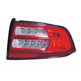 CAPA Certified Passenger Side Tail Light Lens And Housing For Acura Tl 2007-2008(AC2819107C)
