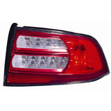 Passenger Side Tail Light Lens And Housing For Acura Tl 2007-2008(AC2819107V)