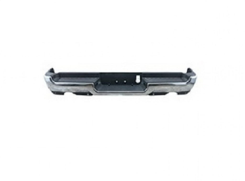 Bumper Rear Assembly Chrome Finish Dual Exhaust Without Advanced Park Withsensor Exclude Rebel/trx For Ram Pickup-ram-1500&nbsp; - &nbsp;2011-2022 2019-2024(CH1103166)