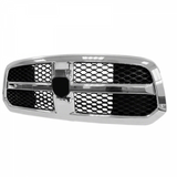 Grille Matte-black Honeycomb Withchrome Frontame Exclude Rebel/ Warlock For Ram Pickup-ram-1500&nbsp; - &nbsp;2011-2022 2013-2018(CH1200368)