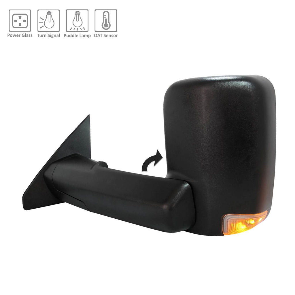 Driver Side Power Tow Style Door Mirearor For Ram Pickup-ram-1500 2019-2023(CH1320459)
