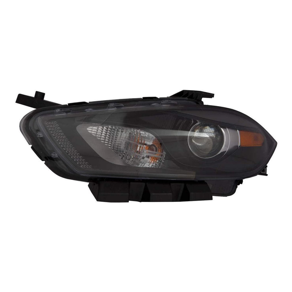 Reconditioned Oe Driver Side Halogen Headlight Lens And Housing With Black Bezel For Dodge Dart 2016-2016(CH2518150R)