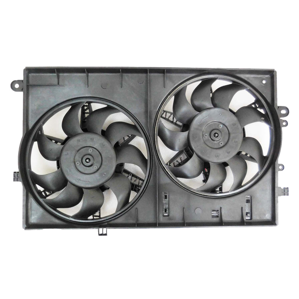 Radiator And Condenser Fan Assembly With Two Fans Side By Side For Fiat 500 (fiat) 2013-2017(FI3115105)