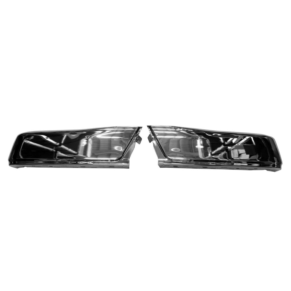 CAPA Certified Rear 2-pc Left And Right Bumper End Set [step Bumper Face Bar] Chrome For Ford Pickup F150 2015-2020(FO1102380C)