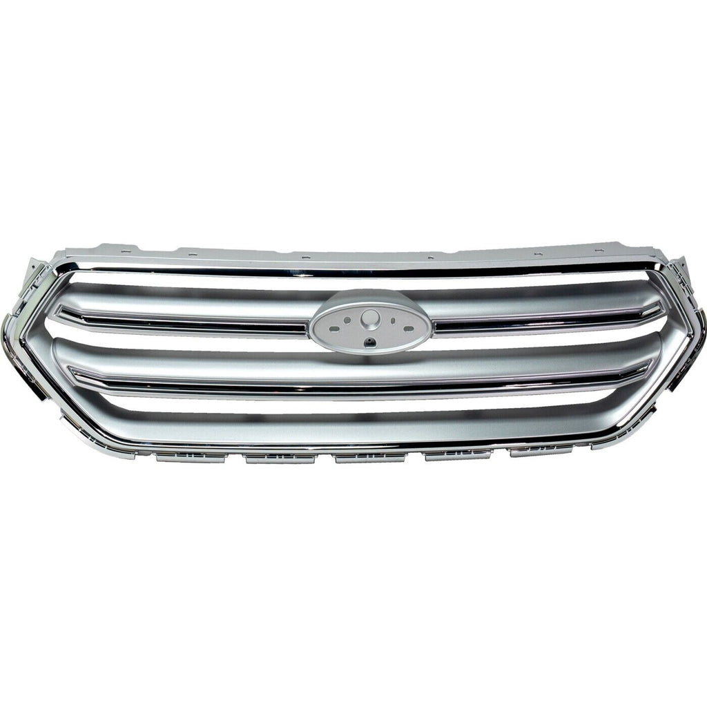 Grille Ptd Silver Withchrome Surearound For Models Without Sport For Ford Escape 2017-2019(FO1200593)