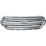 Grille Ptd Silver Withchrome Surearound For Models Without Sport For Ford Escape 2017-2019(FO1200593)