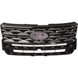 Grille Front Silver Gray Withchrome Molding For Ford Explorer Limited 2018-2018(FO1200626)