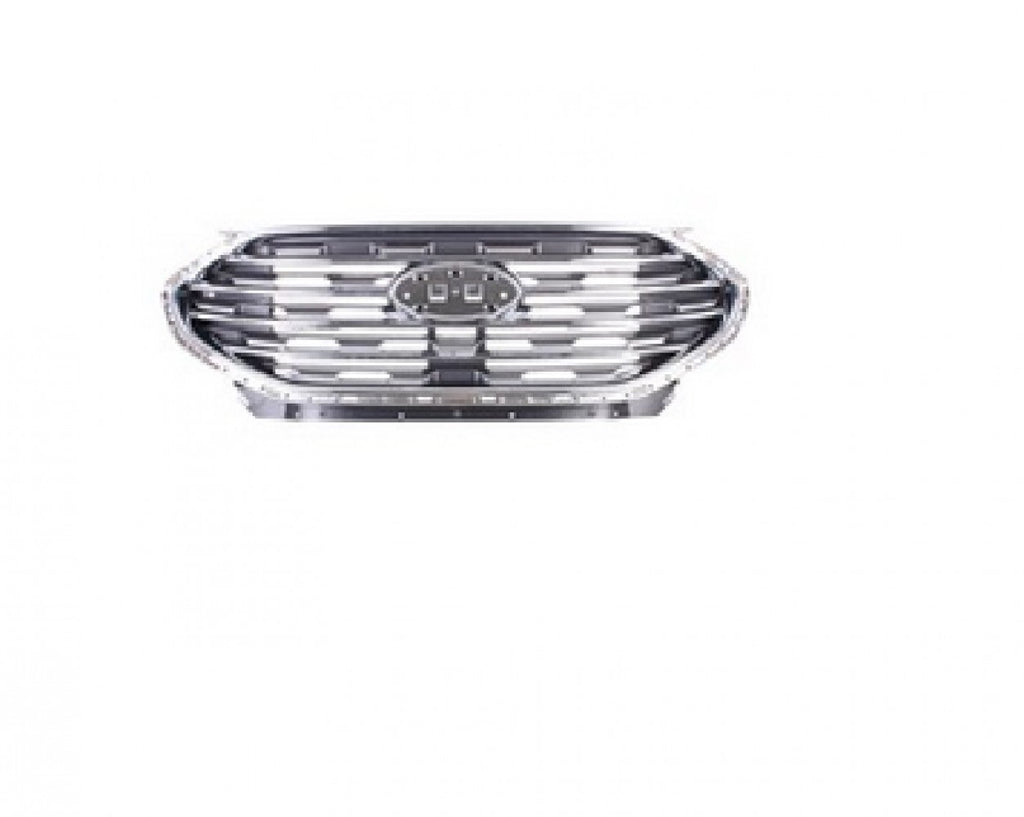 Grille Front Chrome Bar Style Without Camera Se/sel/titanium For Ford Edge 2019-2023(FO1200644)