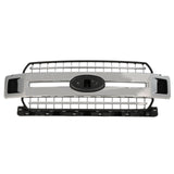 Grille Front Chrome Accent Bars Withblack Grid For Ford Pickup F150&nbsp; - &nbsp;2015-2020 2018-2020(FO1200651)