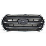 Grille Front Textured Black Bars Withchrome Molding/camera Without Emblem For Ford Transit T-150 Cargo Van 2020-2020(FO1200668)
