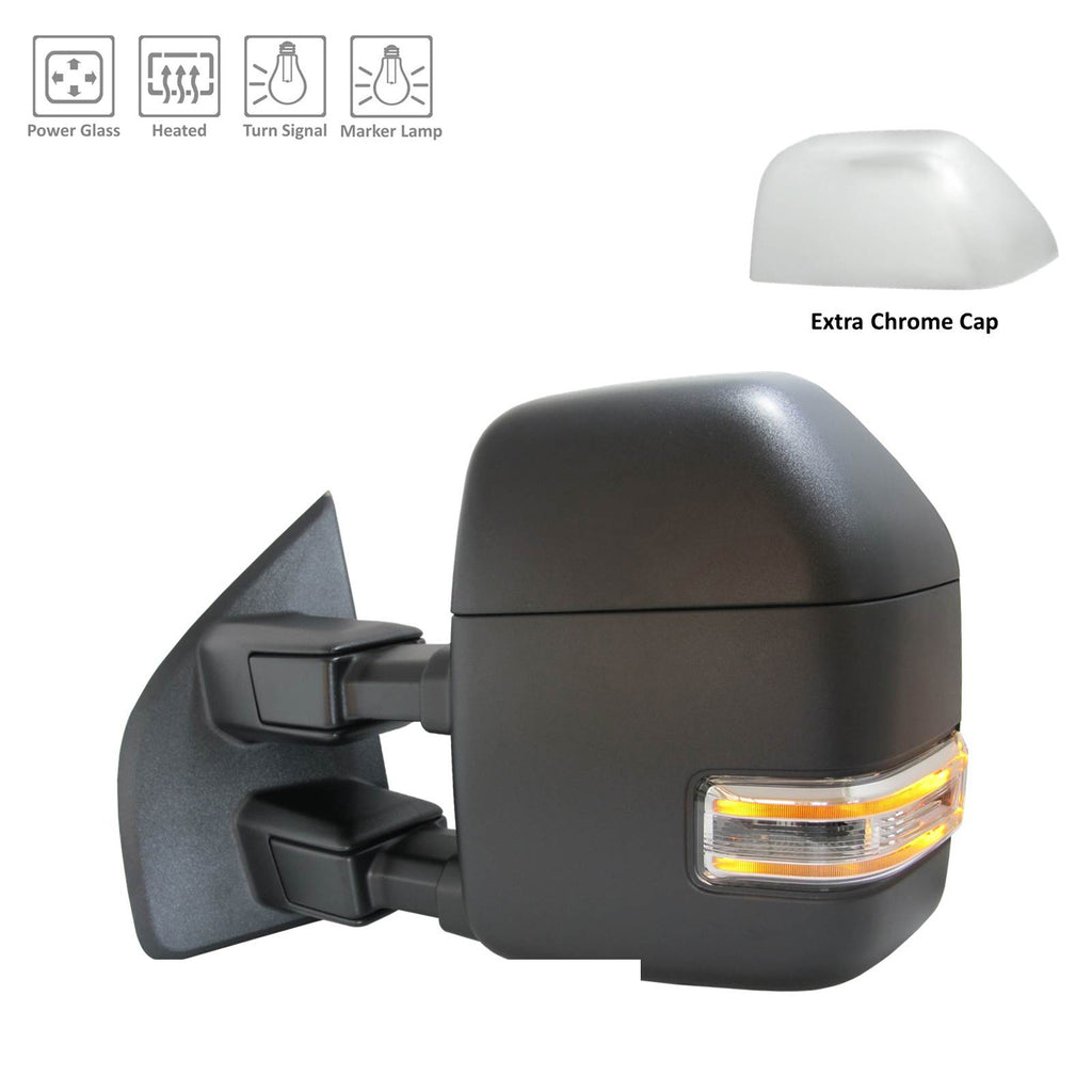 Driver Side Power Door Tow Mirearor For Ford Pickup F450 Superduty 2017-2022(FO1320607)