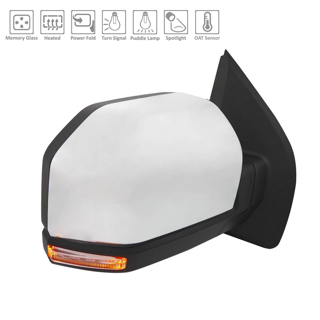 Passenger Side Power Door Mirearor For Ford Pickup F150 2018-2018(FO1321589)