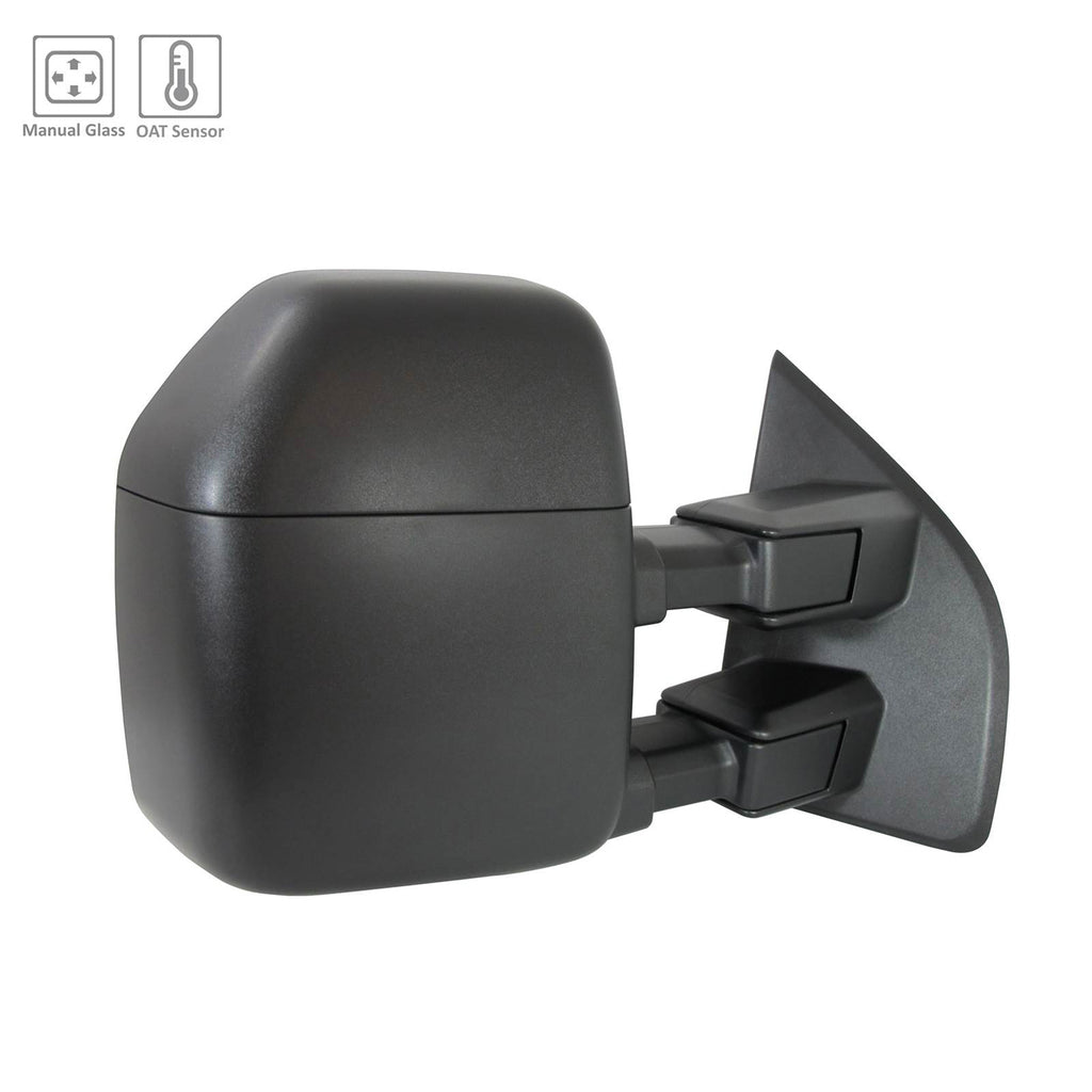 Passenger Side Manual Door Tow Mirearor For Ford Pickup F150 2018-2022(FO1321606)