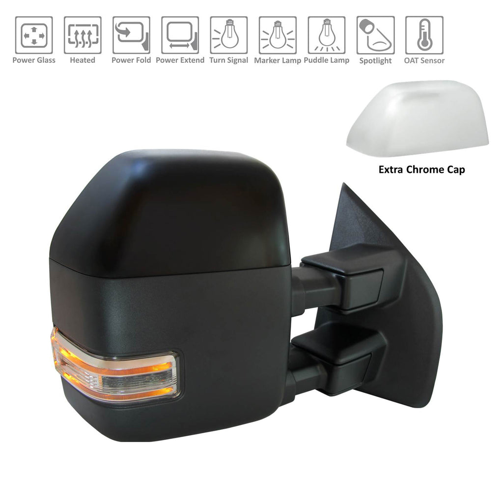 Passenger Side Power Door Tow Mirearor For Ford Pickup Ford Superduty 2017-2022(FO1321611)