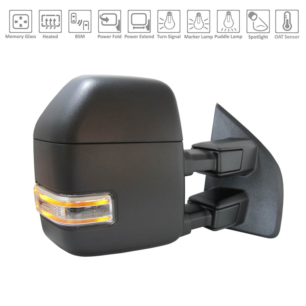 Passenger Side Power Door Tow Mirearor For Ford Pickup F150 2019-2020(FO1321641)