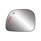 Driver Side Door Mirearor Glass Assembly [encased In Backing] For Ford Excursion 2000-2005(FO1324130)