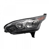 Head Lamp Driver Side Halogen Black Bezel Van/wgn Xl Model Without Adaptive Lamps For Ford Transit Connect 2014-2018(FO2502327)