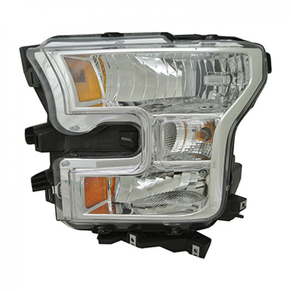 Head Lamp Driver Side Without Special Edition Pkg Chrome Bezel Regular/crewithextended Cab Hq For Ford Pickup F150&nbsp; - &nbsp;2015-2020 2015-2017(FO2502335)