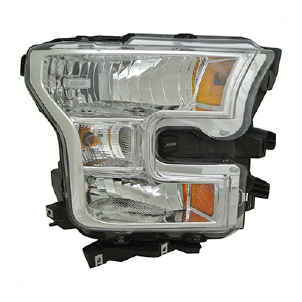 Head Lamp Passenger Side Without Special Edition Pkg Chrome Bezel Regular/crewithextended Cab Hq For Ford Pickup F150&nbsp; - &nbsp;2015-2020 2015-2017(FO2503335)