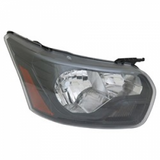 Head Lamp Passenger Side Halogen Black Without Logo Withblack Bezel Frontom 9/2/15 Hq For Ford Transit T-150 Cargo Van 2016-2023(FO2503356)