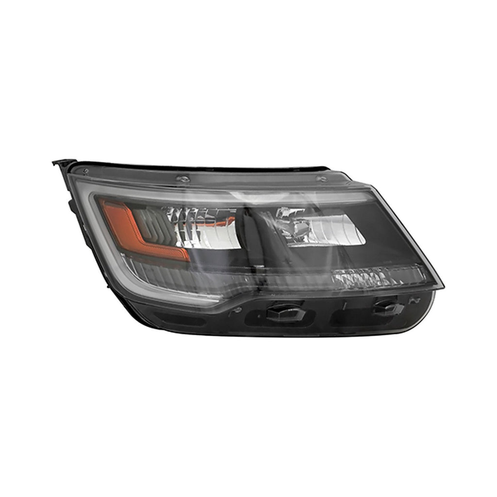 Head Lamp Passenger Side Hid Sport Model Black Housing Hq For Ford Explorer Sport 2016-2018(FO2519131)