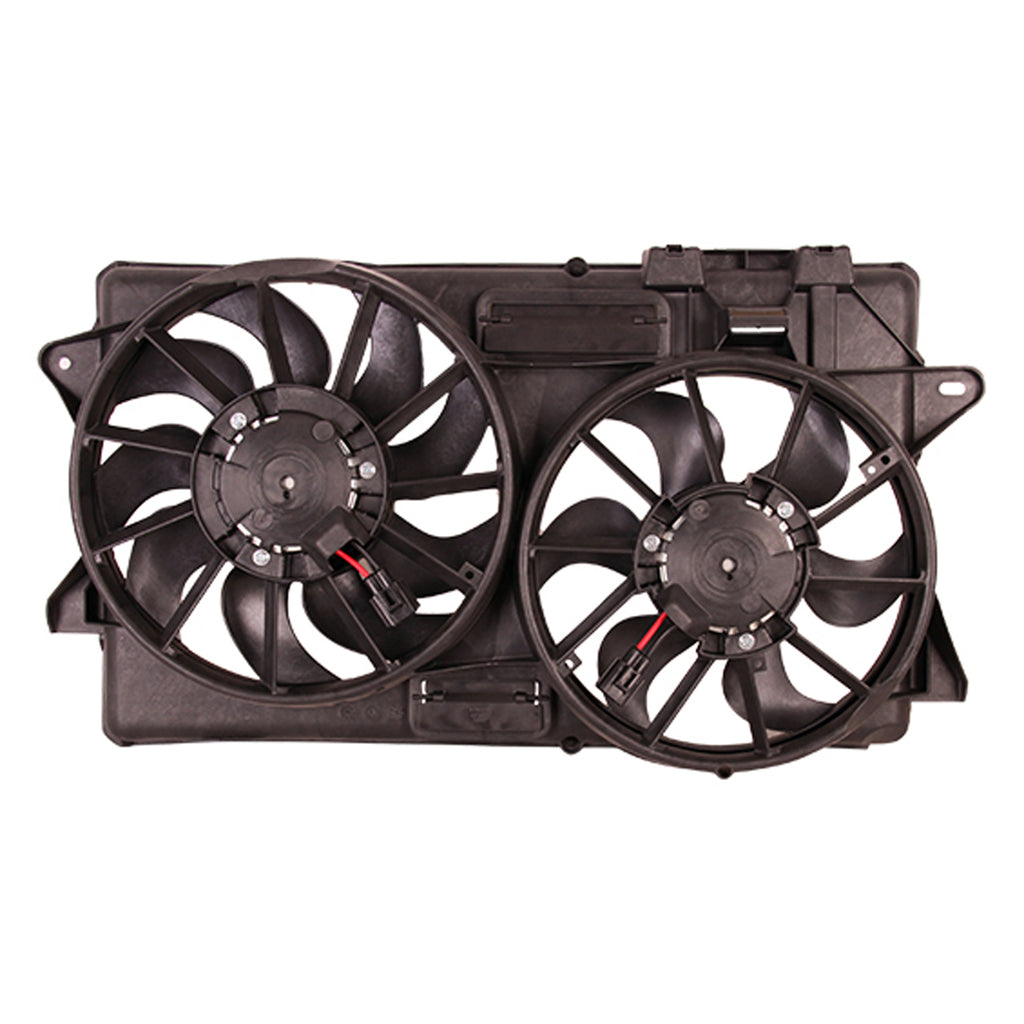 Radiator And Condenser Fan Assembly With Two Fans Side By Side For Ford Mustang 2015-2020(FO3115204)
