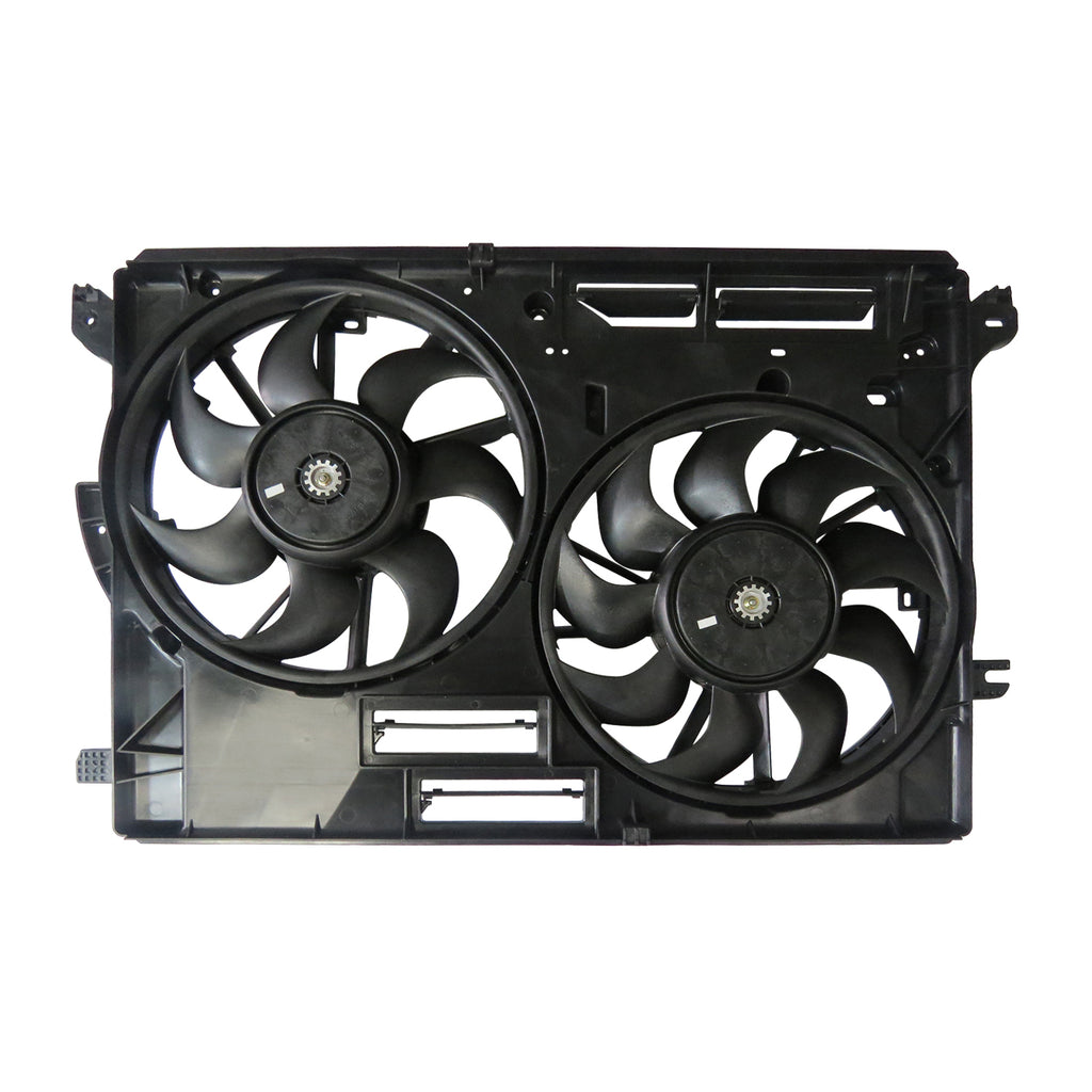 Radiator And Condenser Fan Assembly With Two Fans Side By Side Plastic For Lincoln Continental 2017-2020(FO3115217)