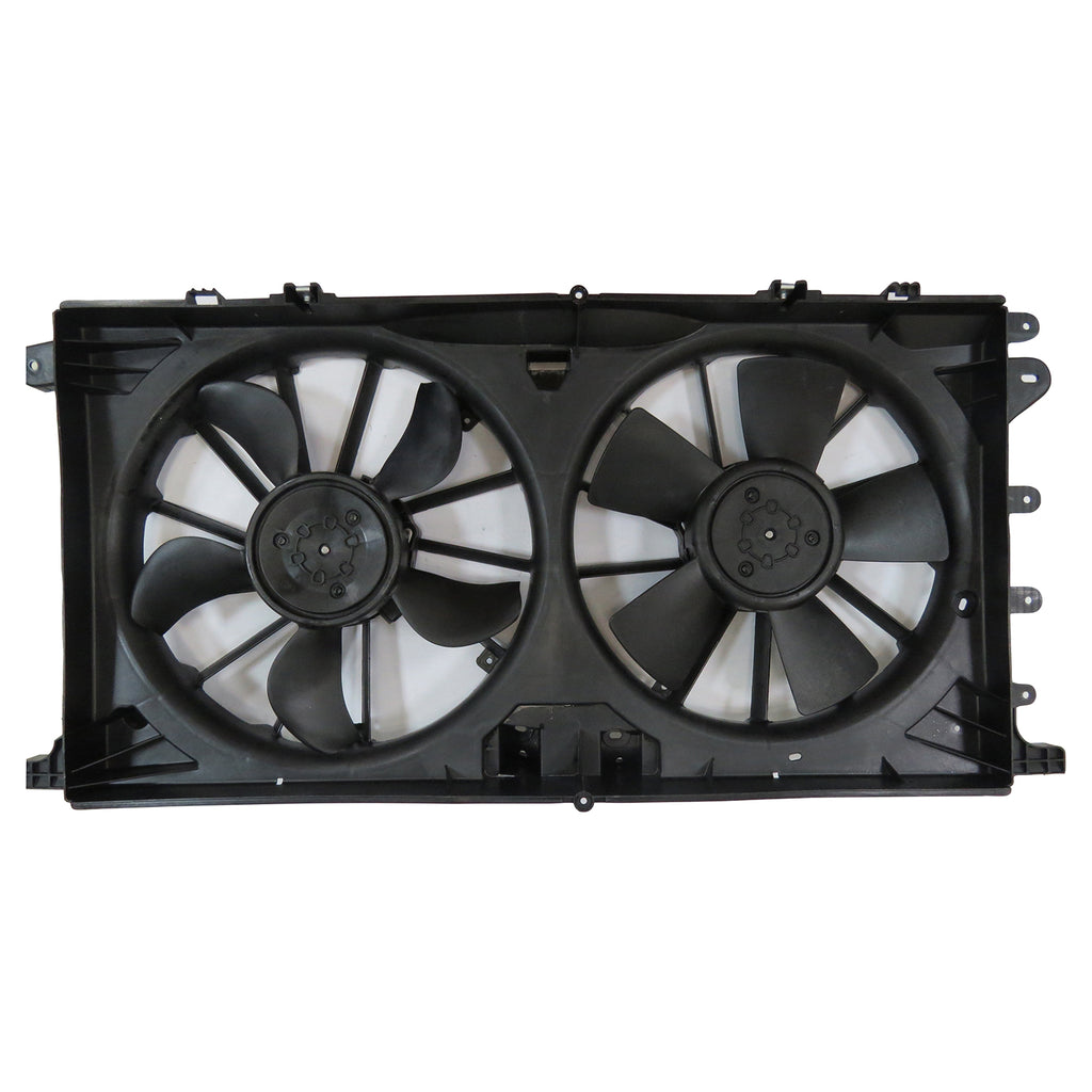 Radiator And Condenser Fan Assembly With Two Fans Side By Side Without Towing Package For Ford Expedition 2017-2022(FO3115224)