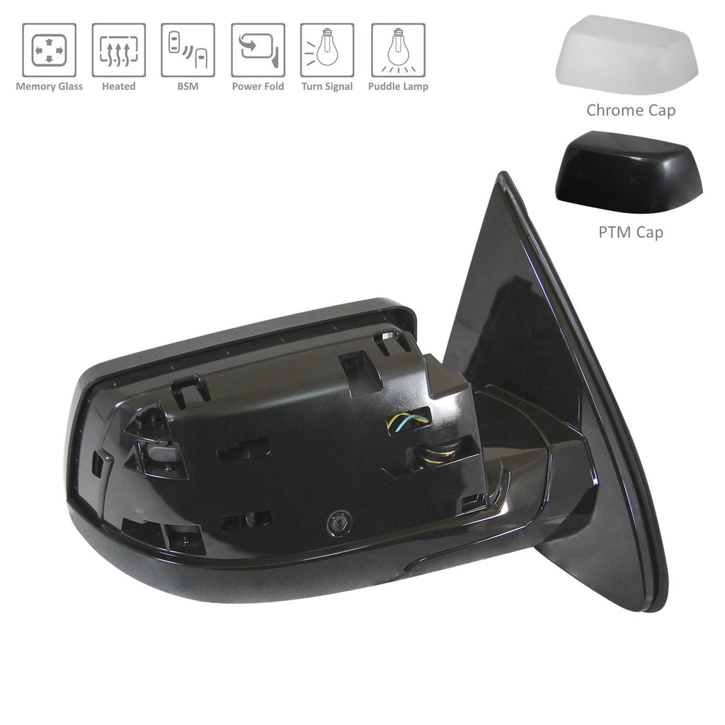 Passenger Side Power Door Mirearor For Chevrolet Suburban 2015-2020(GM1321508)