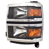 Reconditioned Oe Driver Side Halogen Reflector Type Headlight Assembly For Chevrolet Pickup Chevy Silverado 1500 2014-2015(GM2502410R)