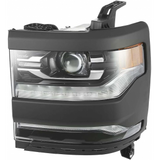 Head Lamp Driver Side Led Ptm Bezel Hq For Chevrolet Pickup Chevy Silverado 1500&nbsp; - &nbsp;2014-2020 2016-2018(GM2502456)