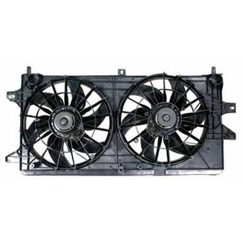 Radiator And Condenser Fan Assembly With Two Fans Side By Side For Buick Allure (canada) 2007-2009(GM3115144)