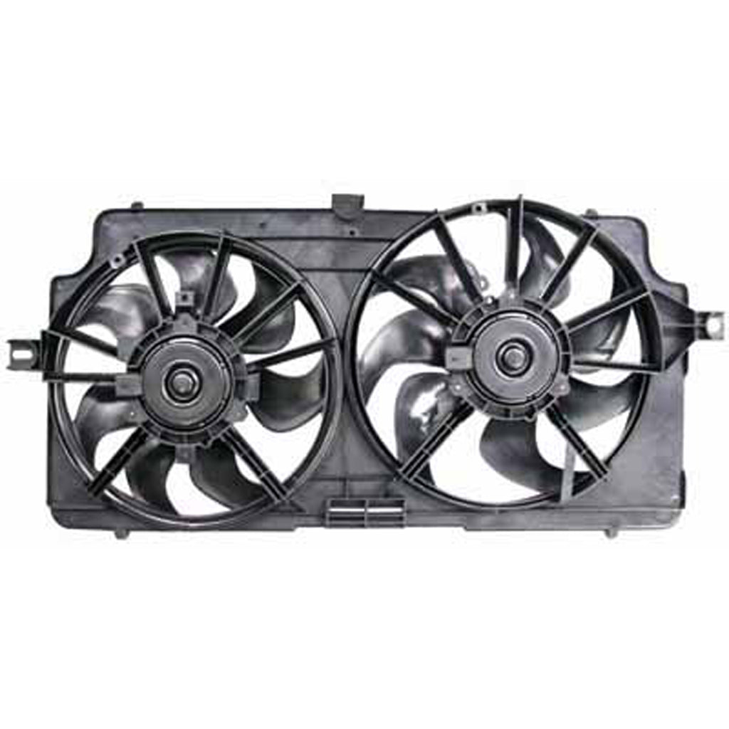 Radiator And Condenser Fan Assembly With Two Fans Side By Side For Oldsmobile Intrigue 2000-2002(GM3115153)