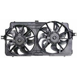 Radiator And Condenser Fan Assembly With Two Fans Side By Side For Oldsmobile Intrigue 2000-2002(GM3115153)