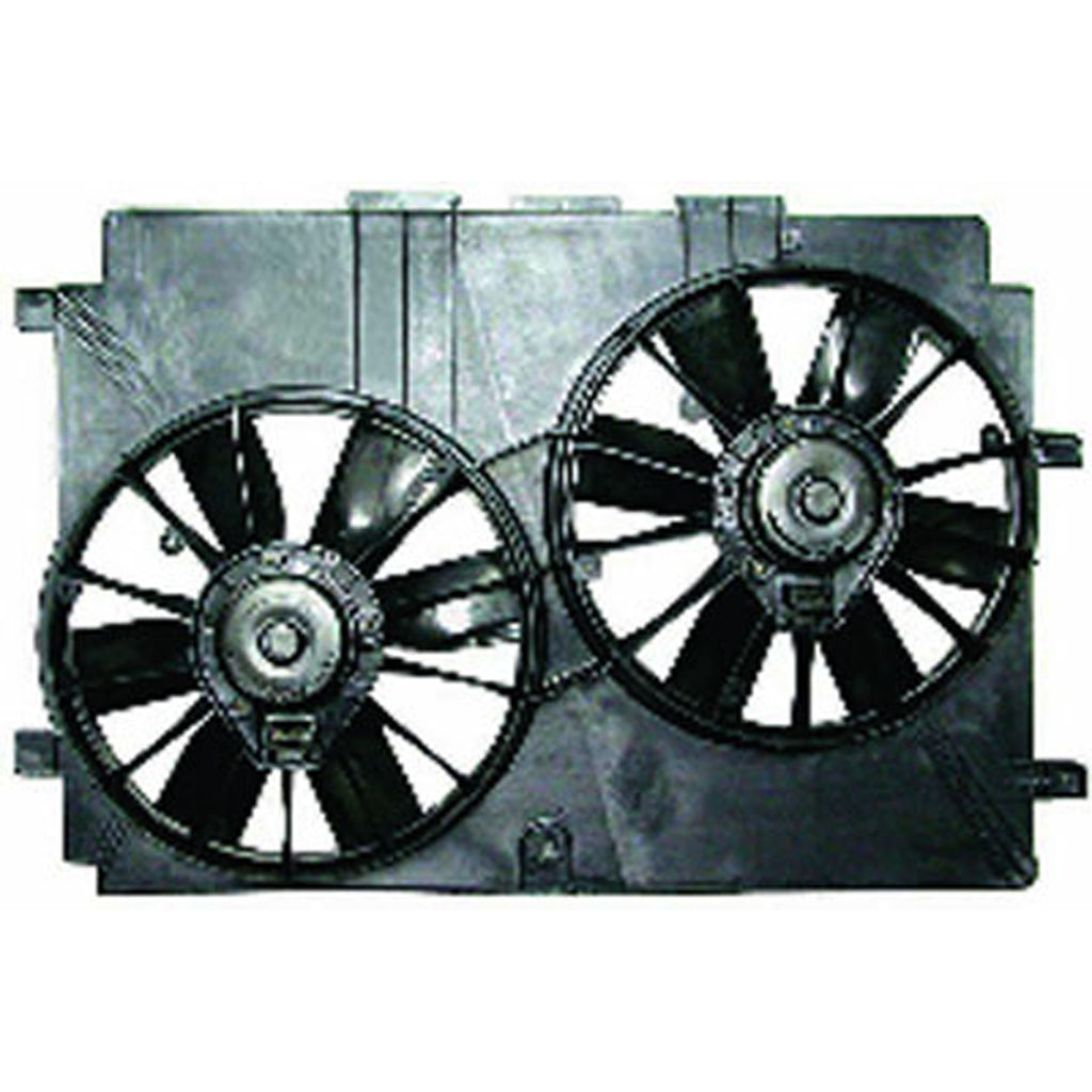 Radiator And Condenser Fan Assembly With Two Fans Side By Side For Chevrolet Camaro 2000-2002(GM3115154)