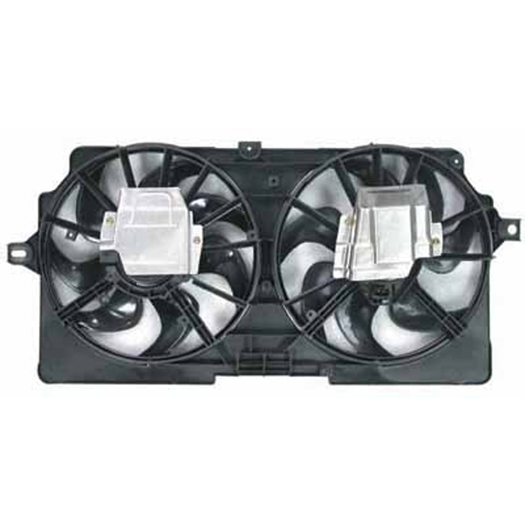 Radiator And Condenser Fan Assembly With Two Fans Side By Side For Chevrolet Venture 2000-2000(GM3115155)