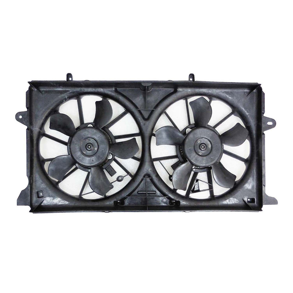 Radiator And Condenser Fan Assembly With Two Fans Side By Side Plastic And Aluminum For Chevrolet Suburban 2015-2020(GM3115264)