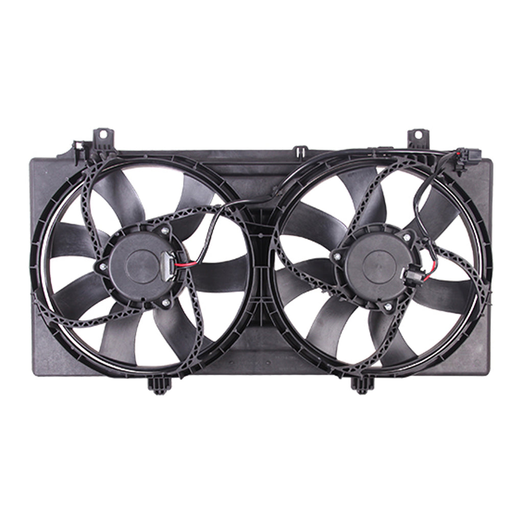 Radiator And Condenser Fan Assembly With Two Fans Side By Side For Chevrolet Camaro 2010-2011(GM3115294)