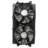 Radiator And Condenser Fan Assembly With Two Fans Side By Side 5.3/6.2 Liter V8 For Chevrolet Pickup Chevy Silverado 1500 2019-2019(GM3115316)