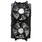 Radiator And Condenser Fan Assembly With Two Fans Side By Side 5.3/6.2 Liter V8 For Chevrolet Pickup Chevy Silverado 1500 2019-2019(GM3115316)