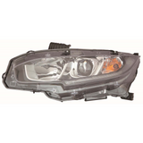 CAPA Certified Driver Side Halogen Headlight Assembly For Honda Civic Hatchback 2017-2021(HO2502173C)
