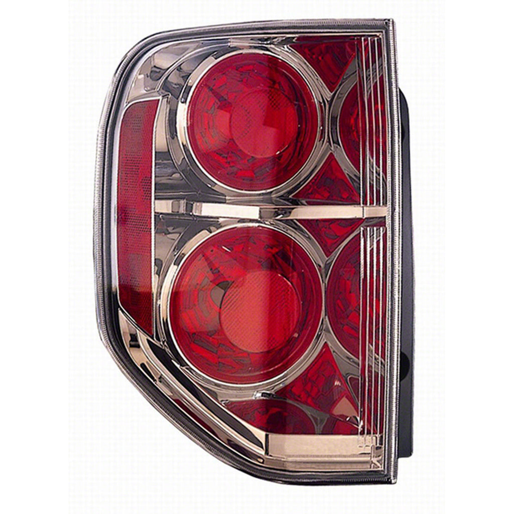 CAPA Certified Driver Side Tail Light Lens And Housing For Honda Pilot 2006-2008(HO2800162C)