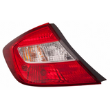 CAPA Certified Driver Side Tail Light Assembly For Honda Civic Sedan 2012-2012(HO2800180C)