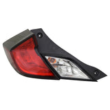 CAPA Certified Driver Side Outer Tail Light Assembly For Honda Civic Coupe 2016-2020(HO2800191C)