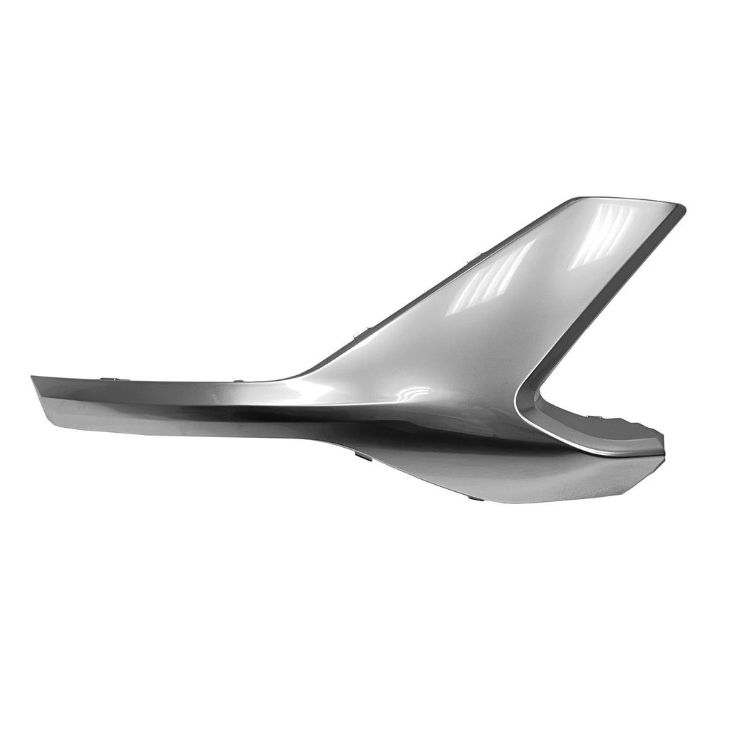 Frontont Passenger Side Valance Panel [lower End Plate/molding] Satin Chrome For Hyundai Santa Fe 2021-2023(HY1047122)