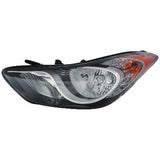 CAPA Certified Driver Side Halogen Headlight Assembly For Hyundai Elantra Coupe 2013-2013(HY2502164C)