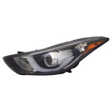 CAPA Certified Driver Side Headlight Assembly For Hyundai Elantra Sedan 2014-2016(HY2502186C)