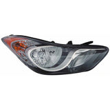 Passenger Side Halogen Headlight Assembly For Hyundai Elantra Coupe 2013-2013(HY2503164)