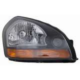 Head Lamp Passenger Side Orange Reflector Black Bezel Hq For Hyundai Tucson 2008-2009(HY2503165)