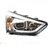 Head Lamp Passenger Side Halogen Sports Black Bezel Hq For Hyundai Santa Fe Sport&nbsp; - &nbsp;2013-2018 2013-2016(HY2503169)